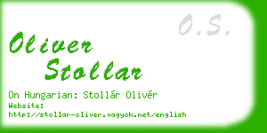 oliver stollar business card