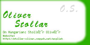 oliver stollar business card